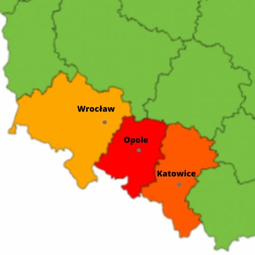 Mapka województw